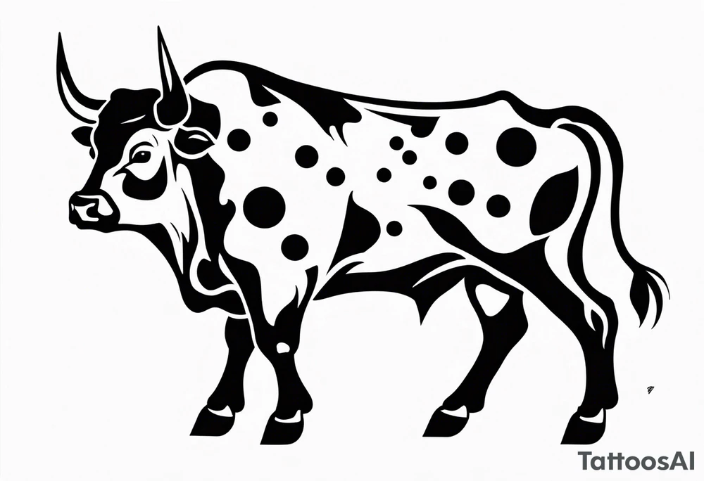 wallstreet bull with balls tattoo idea