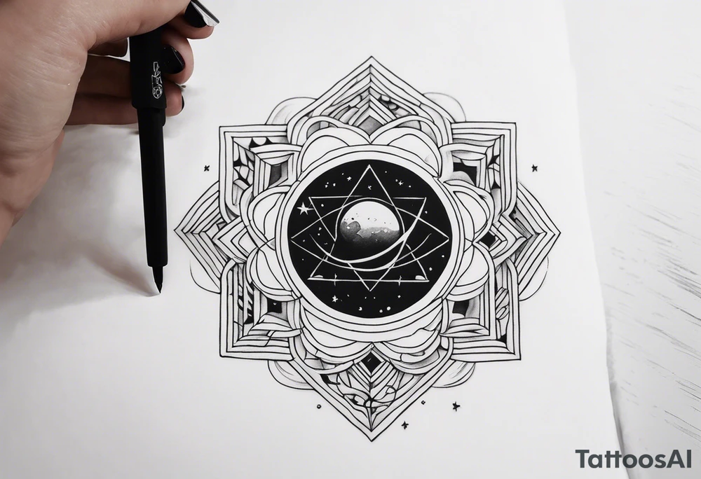 A tattoo that resembles rong for my finger with the word "the universe" tattoo idea