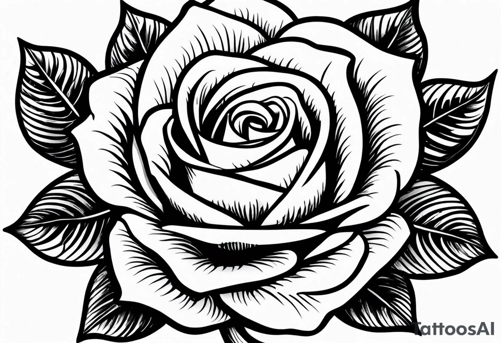 small rose under boob tattoo idea