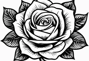 small rose under boob tattoo idea