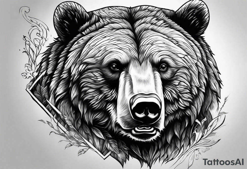 bear mountain tattoo idea