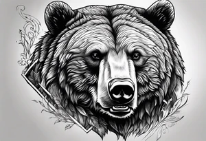 bear mountain tattoo idea