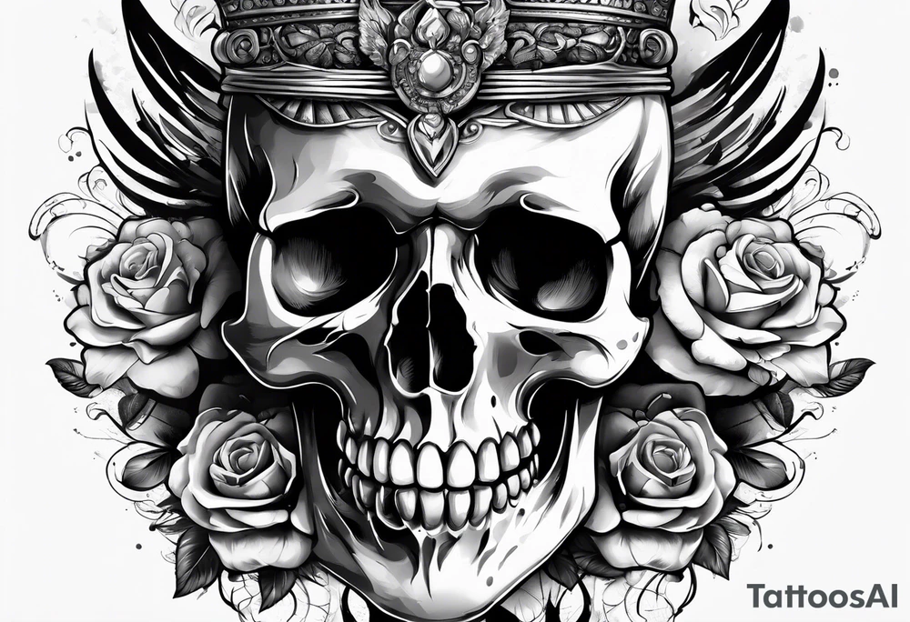 Collection of international skulls tattoo idea