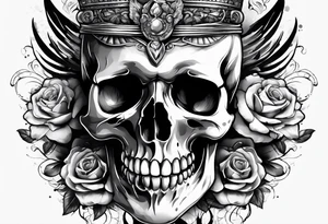 Collection of international skulls tattoo idea