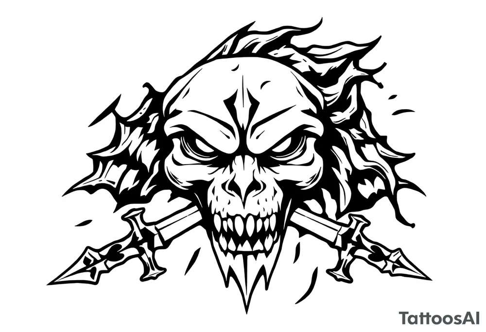 Fekete és fehér festék enyhe keveréke végig fojna a háton tattoo idea