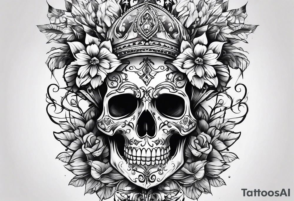 skullv tattoo idea