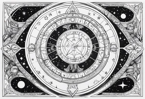 Astrology, Gemini, Natal Chart, vision, armband tattoo idea