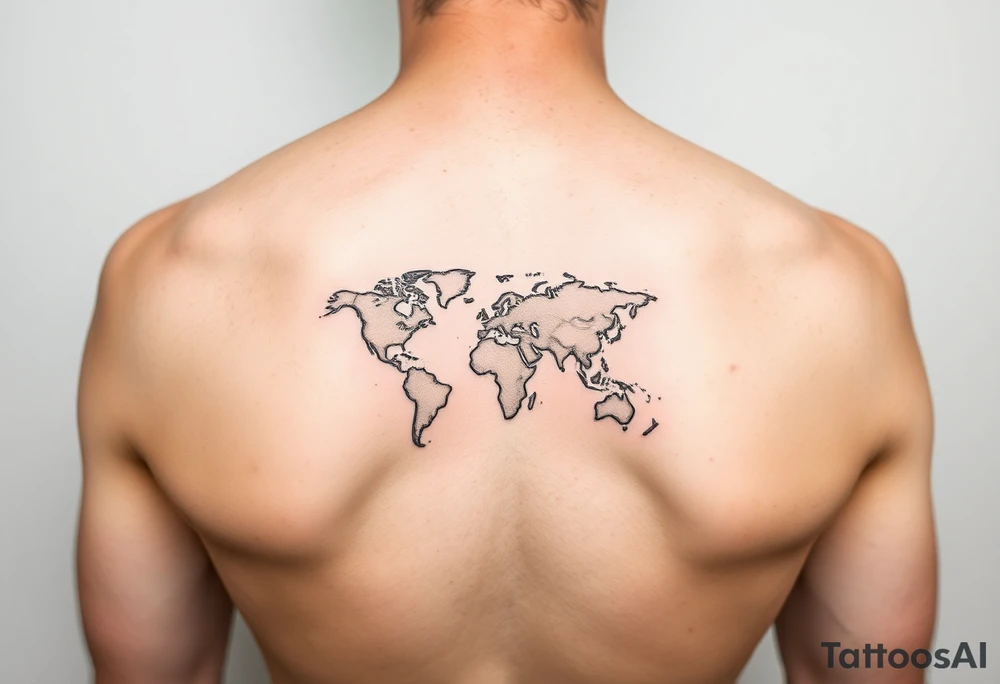 Minimalist tattoo for women who love travel and science tattoo idea