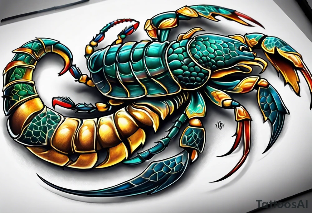 Scorpion tattoo idea
