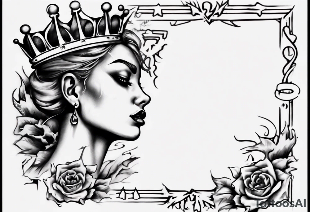 1997 with crown on top of one of the numbers tattoo idea