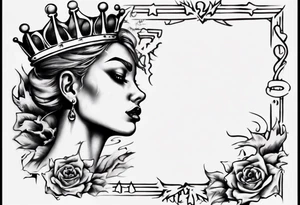 1997 with crown on top of one of the numbers tattoo idea
