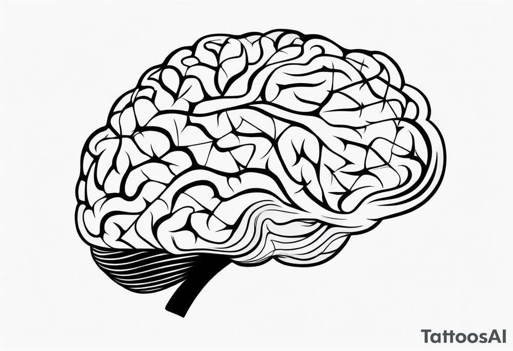 brain having trama tattoo idea
