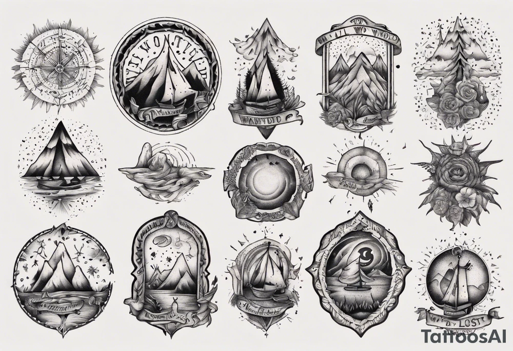 not all who wander are lost tattoo idea