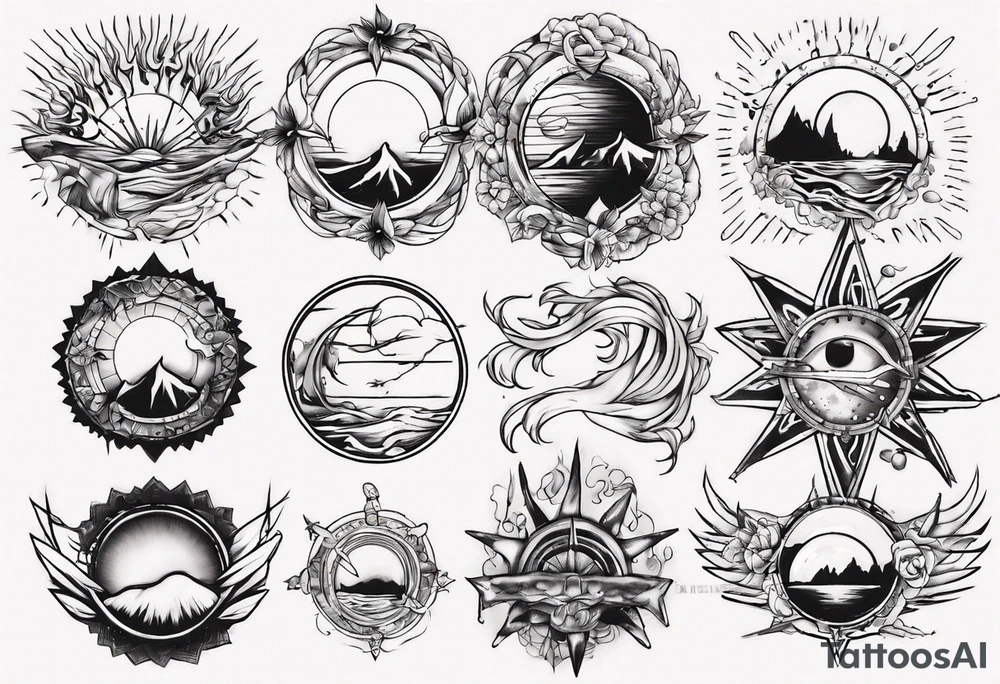 Sunrise tattoo idea