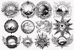 Sunrise tattoo idea