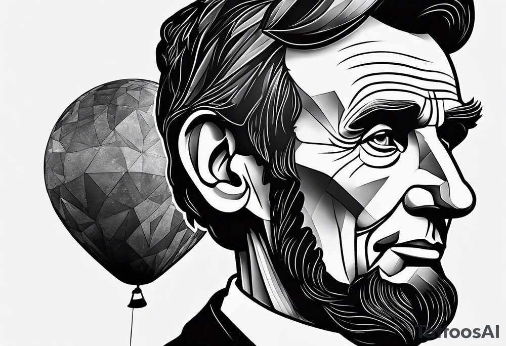 Abraham Lincoln with a balloon tattoo idea