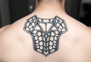 Shoulder plate armor tattoo idea