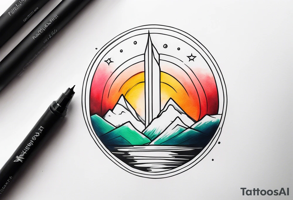 North lights tattoo idea