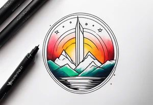 North lights tattoo idea