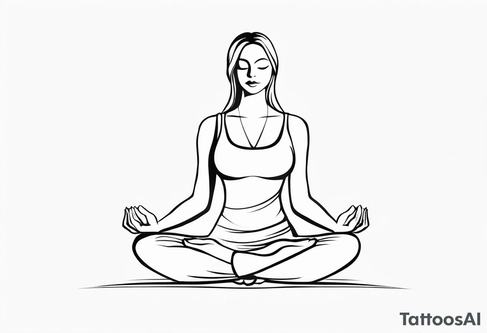 Lotus sitting position,meditating pose, silhuette tattoo idea Lotus sitting position,meditating pose, silhuette tattoo idea