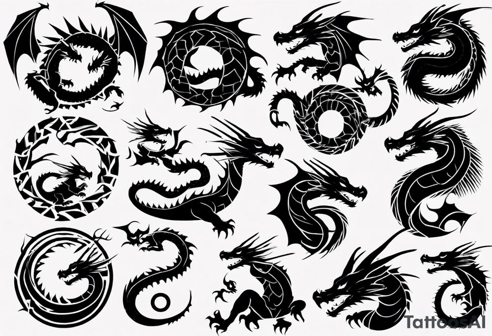 dragon tattoo idea