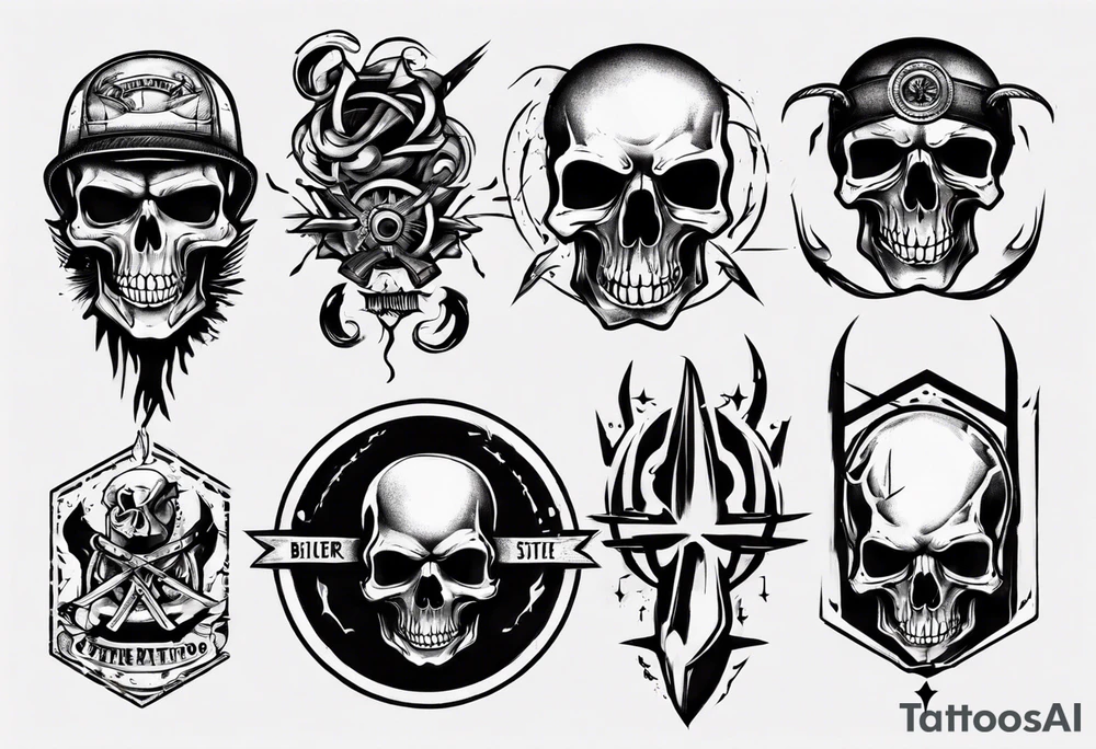 sexy biker tattoo idea