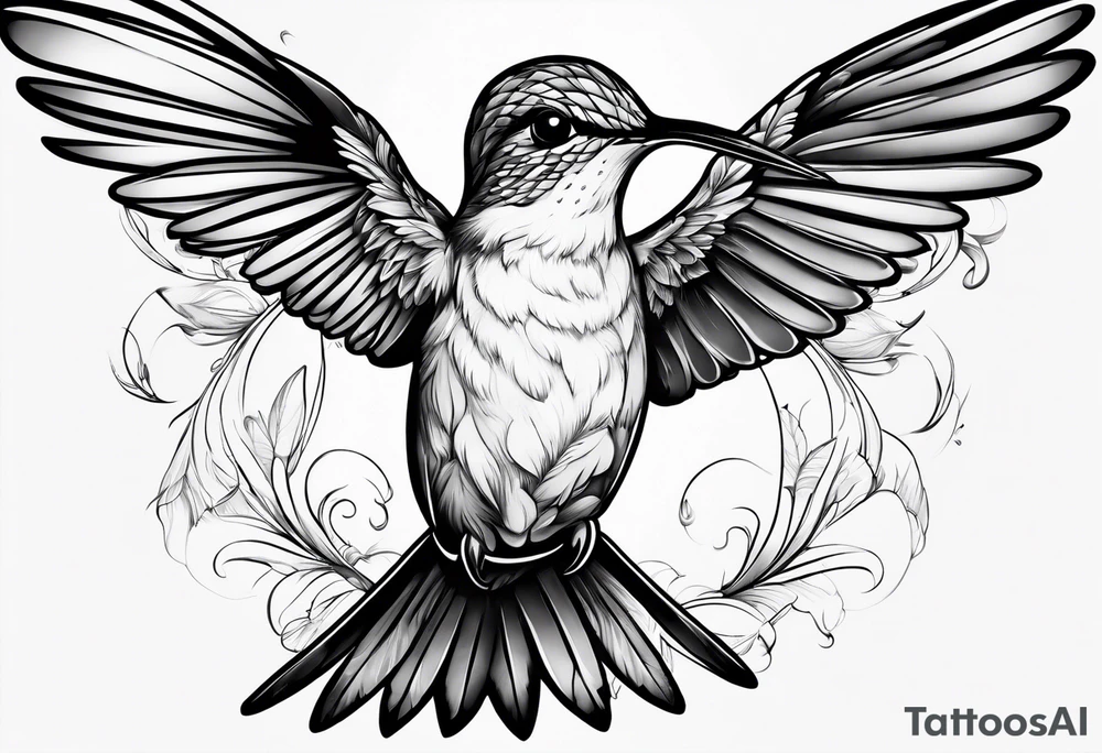 hummingbird tattoo idea