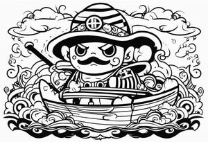one piece style tattoo tattoo idea
