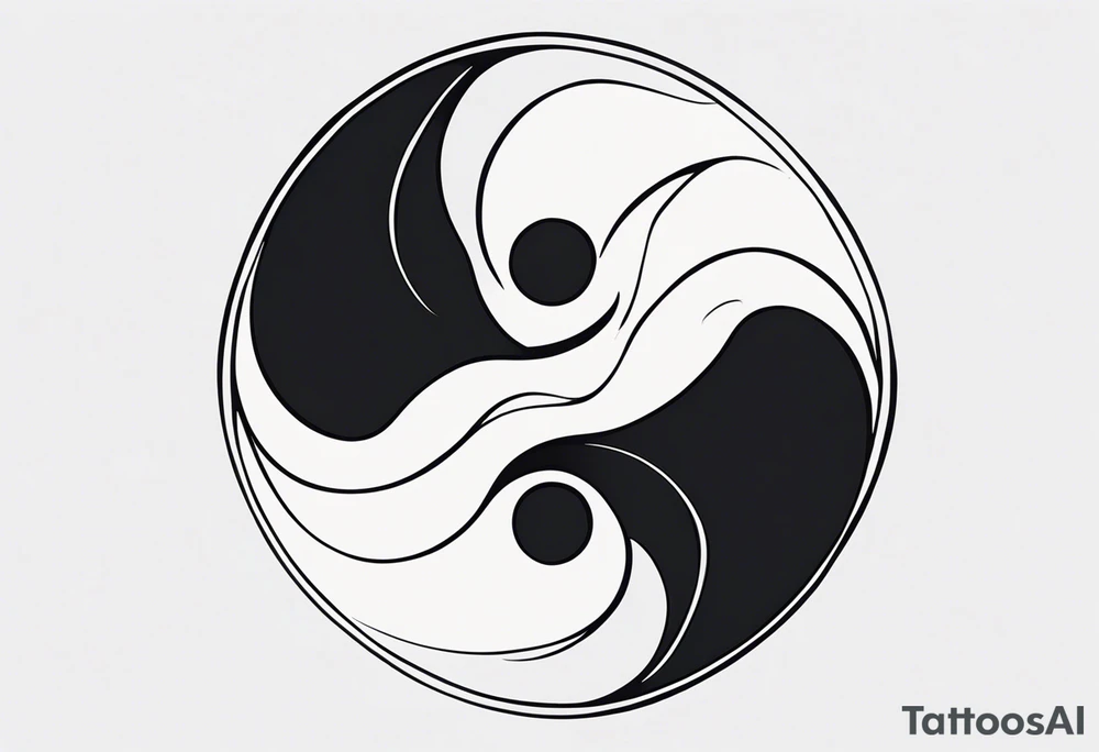 ying yang tattoo idea