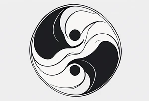 ying yang tattoo idea