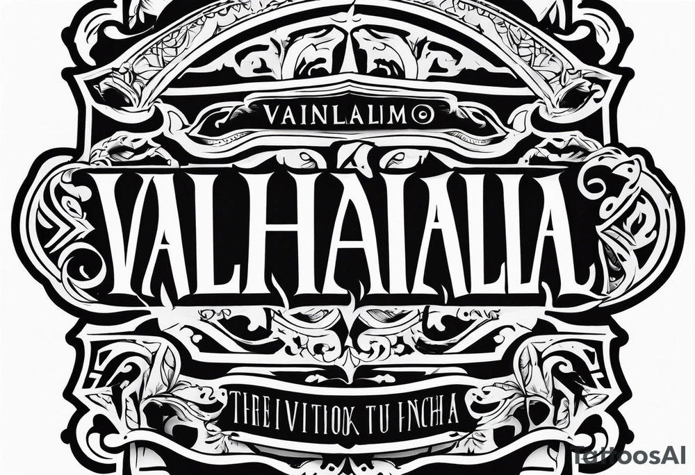 Valhalla fire tattoo idea