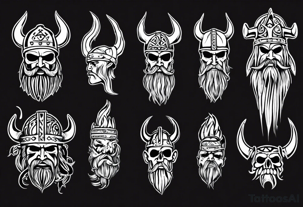 Tattoo baker saying “Viking Customs” tattoo idea