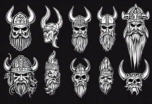 Tattoo baker saying “Viking Customs” tattoo idea