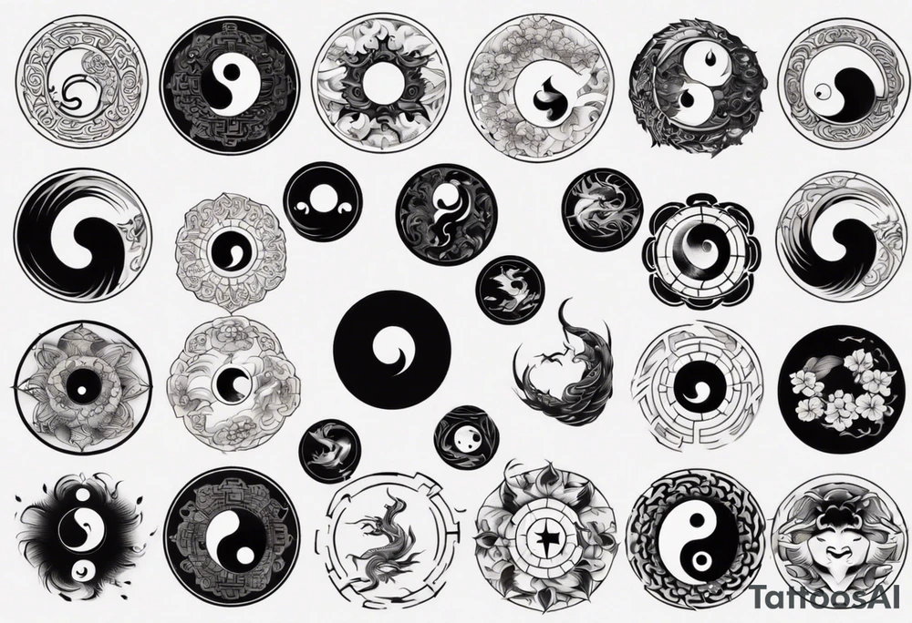 yin yang tattoo idea