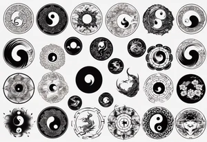 yin yang tattoo idea