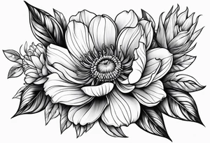 floral tattoo idea