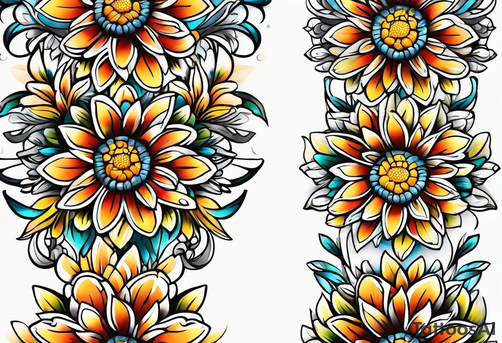 Daisy chain tattoo idea