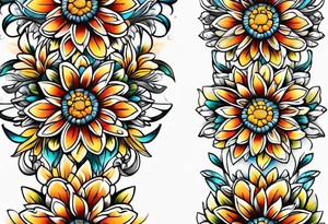 Daisy chain tattoo idea