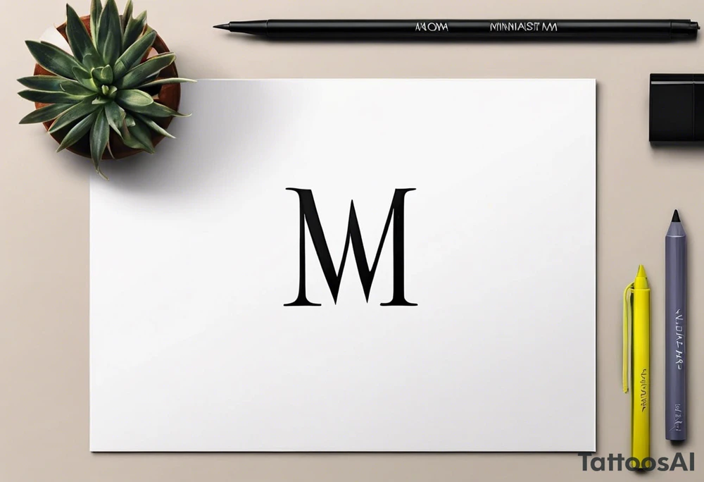 I need a tattoo and it has the letters M, Z, V, M, these are the letters that my children's and husband's names start with. something original tattoo idea