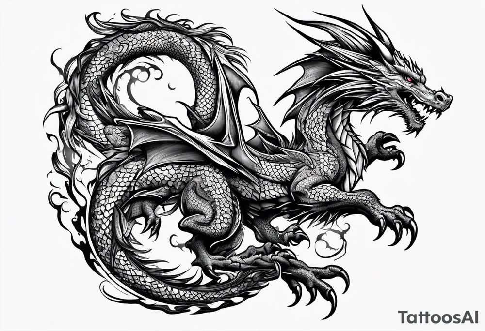 Dragon tattoo idea