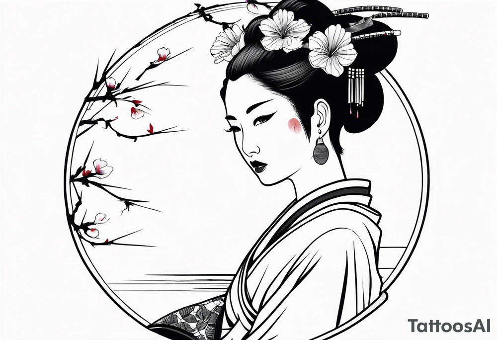 geisha tattoo idea