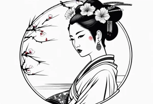 geisha tattoo idea