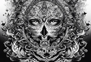 dark shadow rising up from the dead tattoo idea