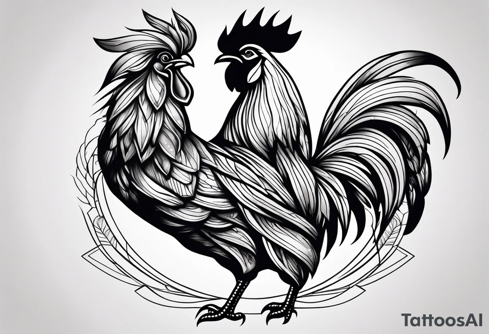 rooster weather vane tattoo idea