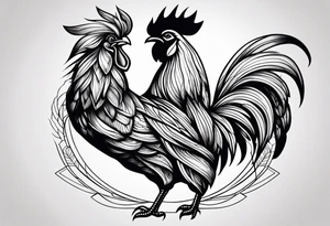 rooster weather vane tattoo idea