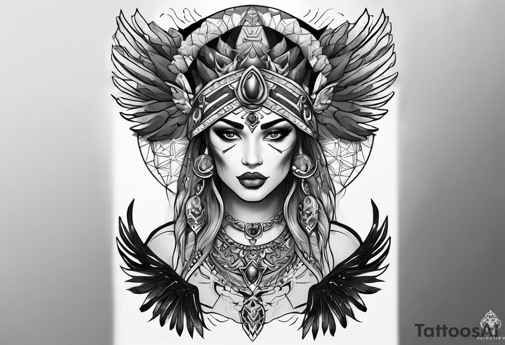 kali ma, alien goddess, valkrye, aries, pirate, divine feminine, zenza resonance, pachamama, lotus azul, blank panther, eagle, skull, 5D, nueva gaya, dna 12 tattoo idea