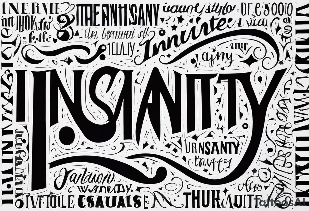 Define insanity tattoo idea