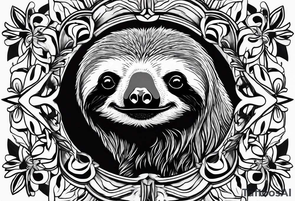 sloths funny tattoo idea