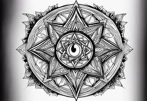 Night symbol tattoo idea