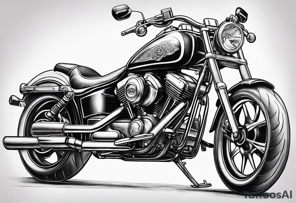 Motorcycle tattoo idea